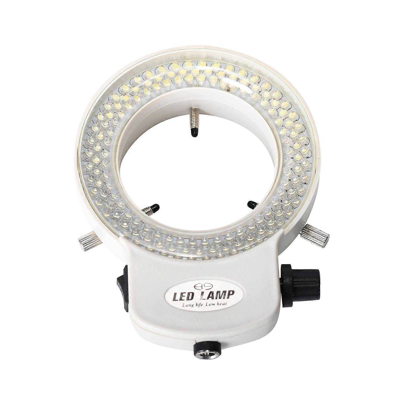 LED Ring Light Adjustable 144 Lamp Beads Tough Illumination Plastic Rust Resistant Microscope Light for Laboratory Mengxi