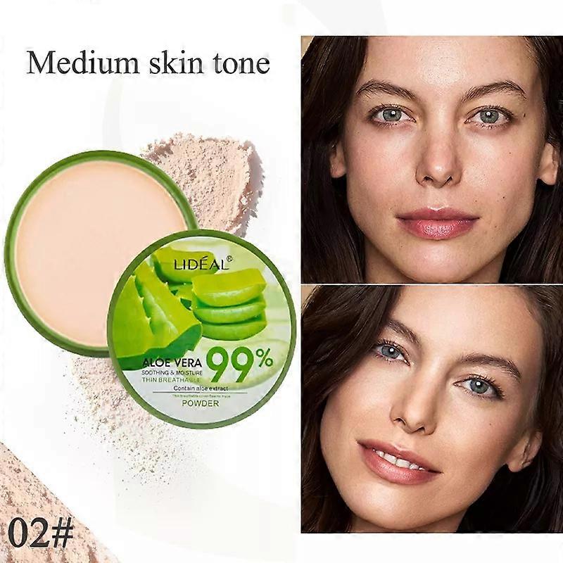 99% Aloe Vera Feuchtigkeitscreme Gesichtspuder Foundation Gepresstes Puder  Make-up Concealer Poren Cover Whitening Kosmetik | Fruugo DE