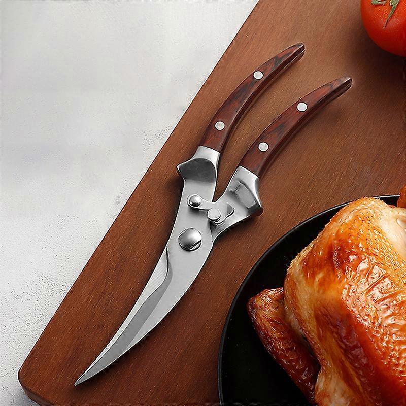 XITUO Kitchen Scissors Stainless Steel Chicken Bone Scissors Shear Chicken Duck Bone Kitchen Cooking Multi-function Shear Knife