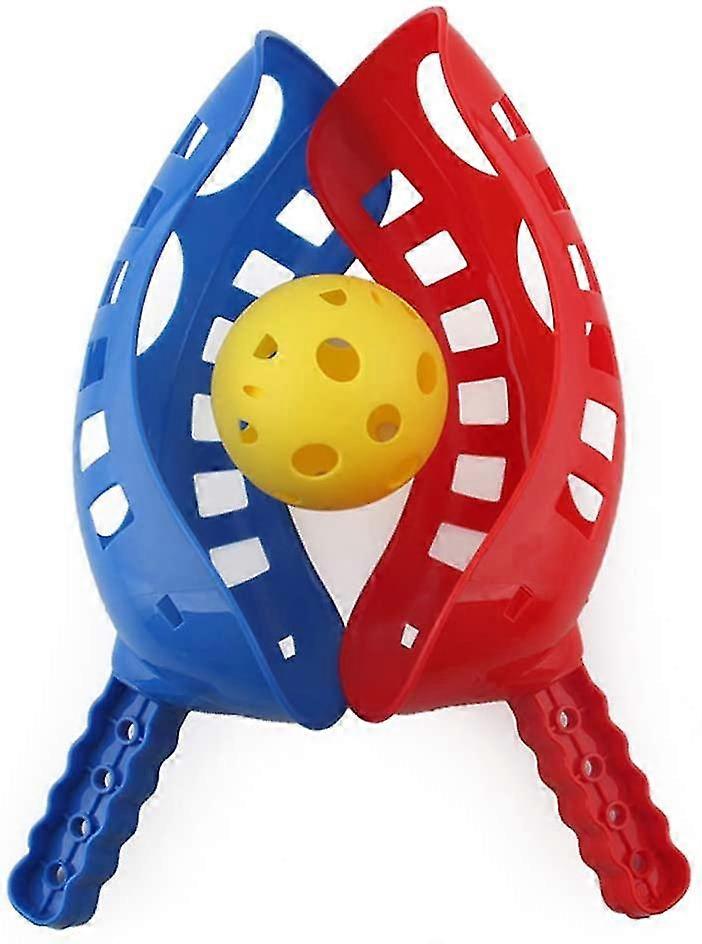 2 Sets Scoop Ball Launch Catch Balls Pop Launcher Toss Catch Set For Outdoor Sports Backyard Play Activity