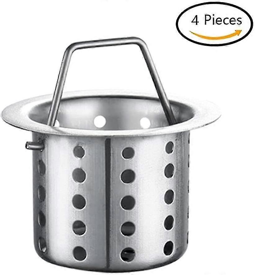 Spülbeckenfilter, 4-teilige Küchenspülensieb, Küchenabflusssieb, Spülsiebfilter, Abflusssieb