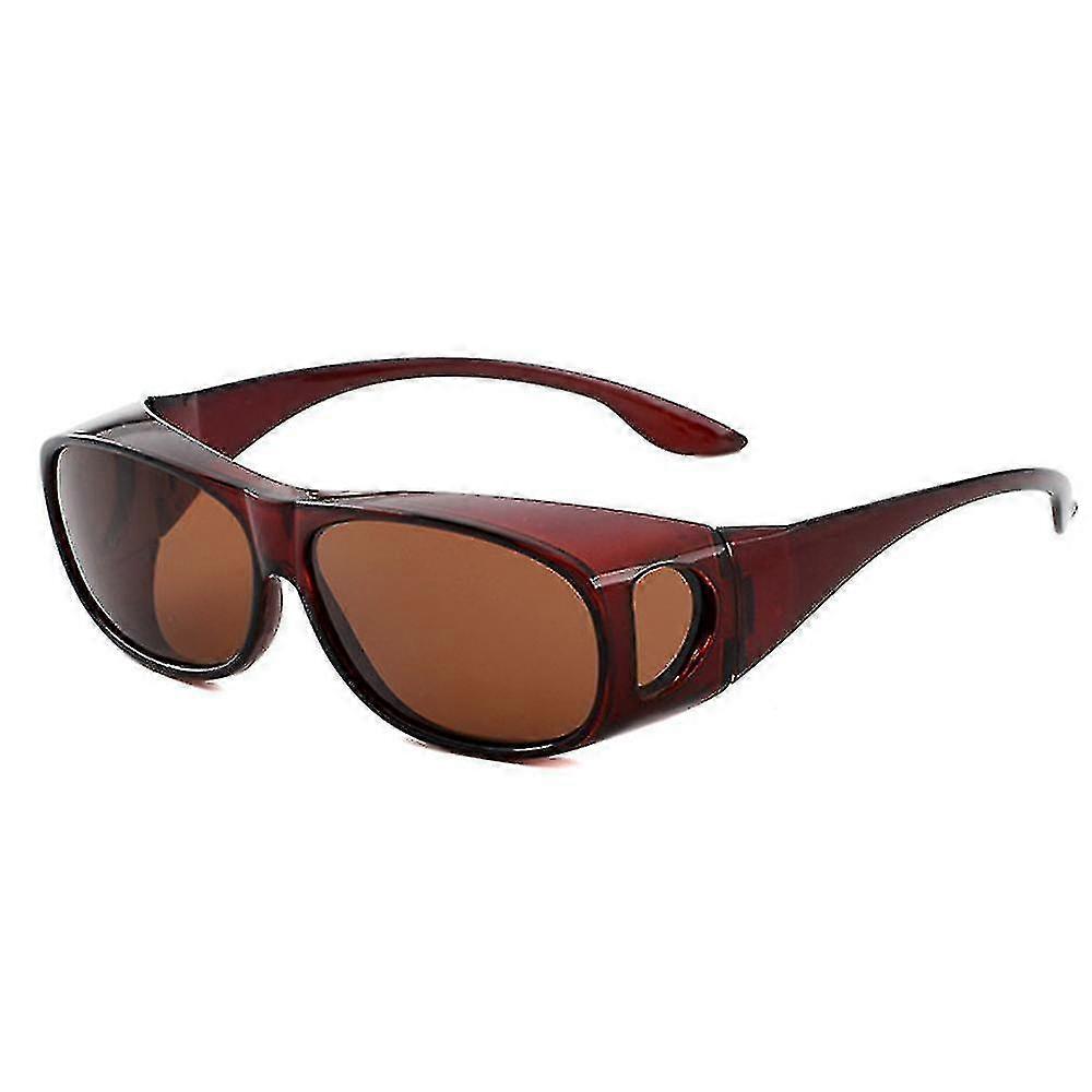 Gündüz / Gece Sürüş Gözlükleri Erkekler, Kadınlar İçin Güneş Gözlükleri Sarma - Parlama Önleyici Polarize Sarıcılar