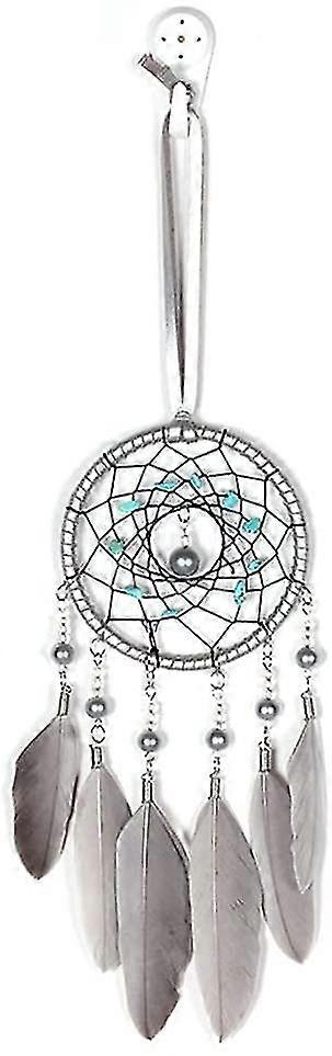 Για το 2024 Handmade Dream Catcher - Φυσική διακόσμηση τοίχων φτερών για υπνοδωμάτιο, σκάφος με χάντρες αυτοκινήτων