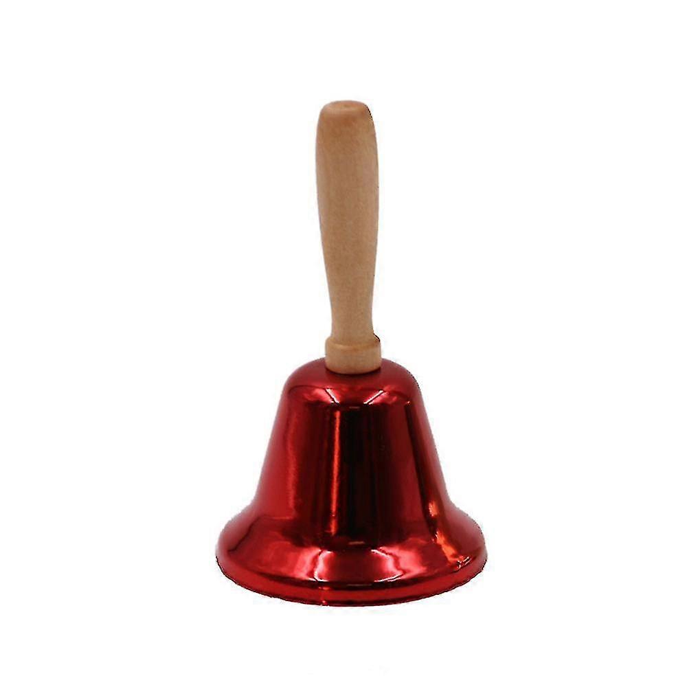 Super Loud Solid Hand Call Bell Wooden Handle Christmas Hand Call Bell