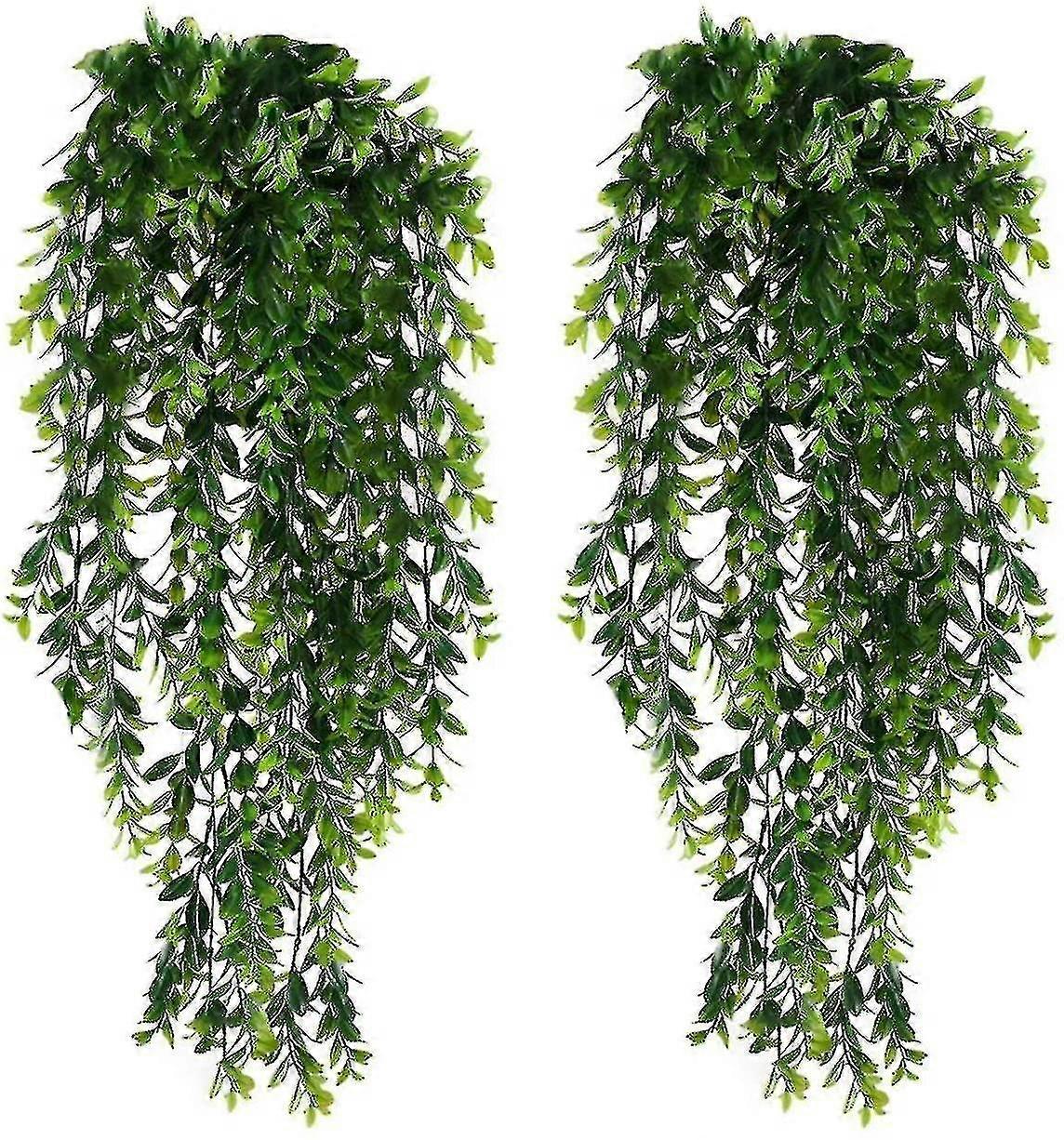 2er-Pack Künstliche Hängende Reben Pflanzen Gefälschte Trailing Wee Ivy Vine