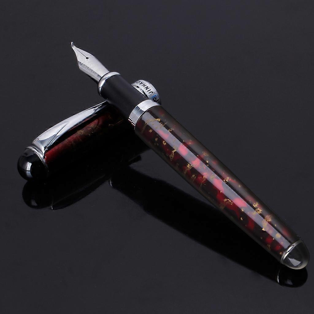 JINHAO X750 Art Fountain Pen Pull-type Cap Curving-nib Writing