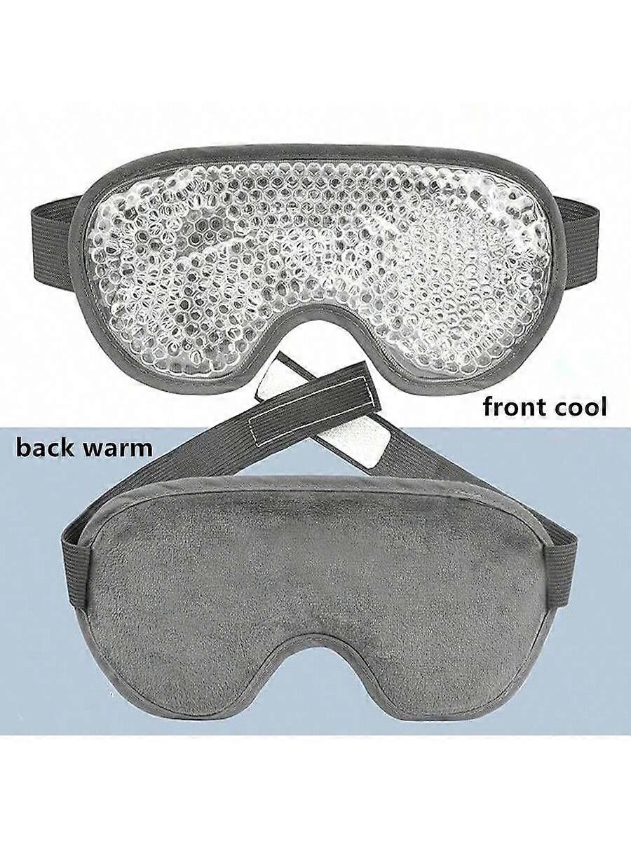 1pc/2pcs Reusable Cooling Eye Mask With Gel Beads, Cold Therapy Eye Compress For Relaxation, Travel, Sleep - Relieves Eye Fatigue