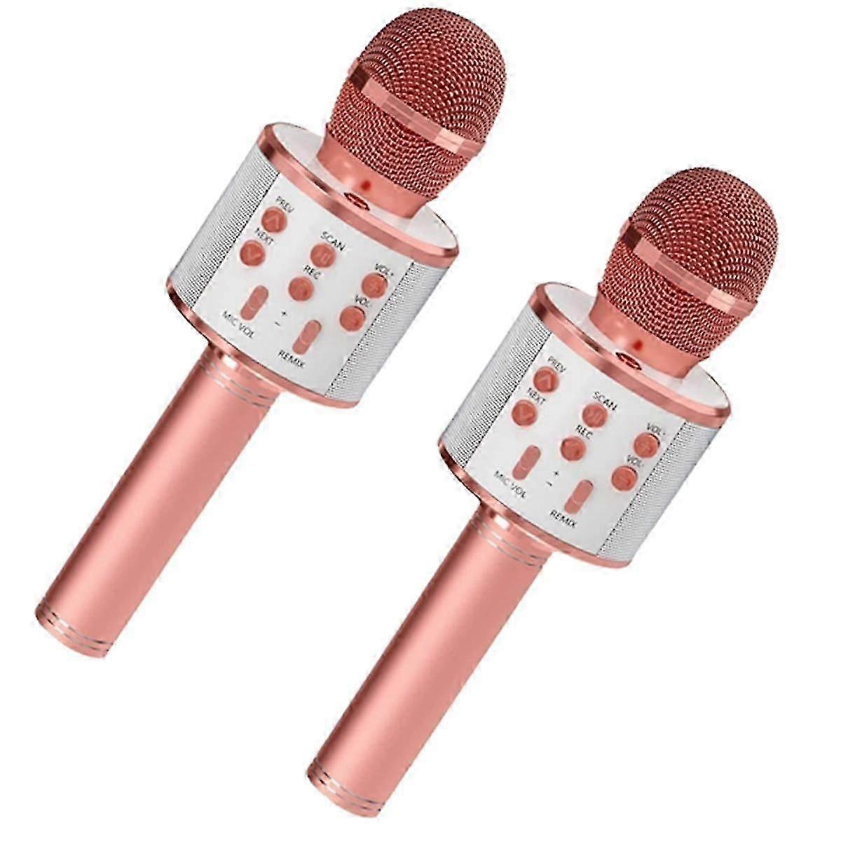 ميكروفون أطفال ، بلوتوث لاسلكي محمول باليد ، هدية للأولاد الفتيات لحفلة عيد ميلاد