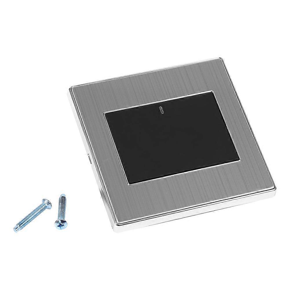 2 Way 250V 10A LED Indicator Wall Light Lamp Control Switch Panel Push Buttons (1 Gang)