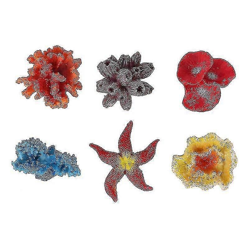 6pcs Aquarium Decor