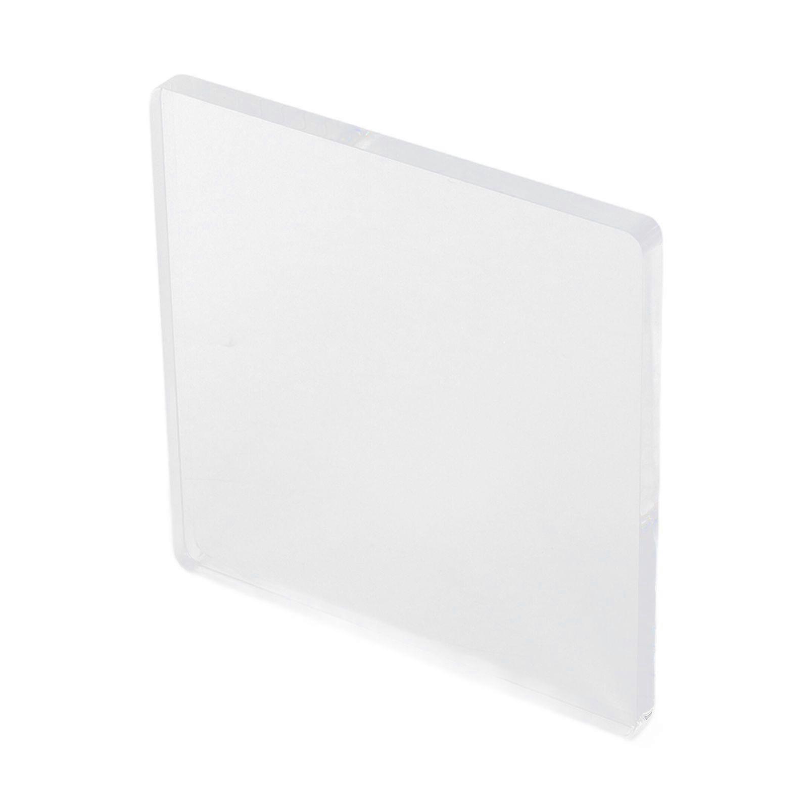 Acrylic Block 15x15cm Easy Grasp Safe Round Corner Transparent Durable Reusable Clear Stamps for Scrapbook Card Making