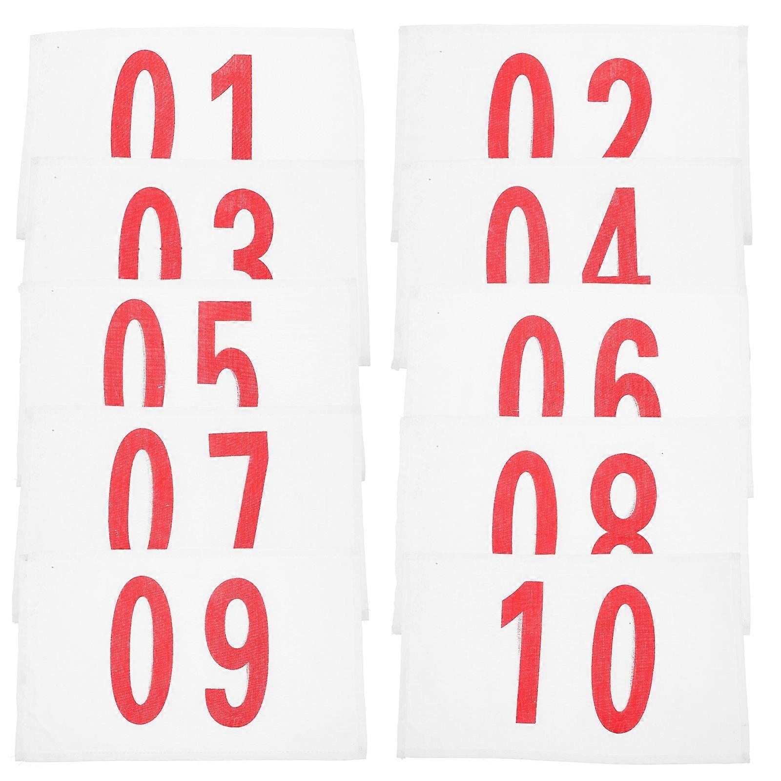 10 feuilles de dossard de course de remplacement polyester coton dossards de course dossards dossards portables