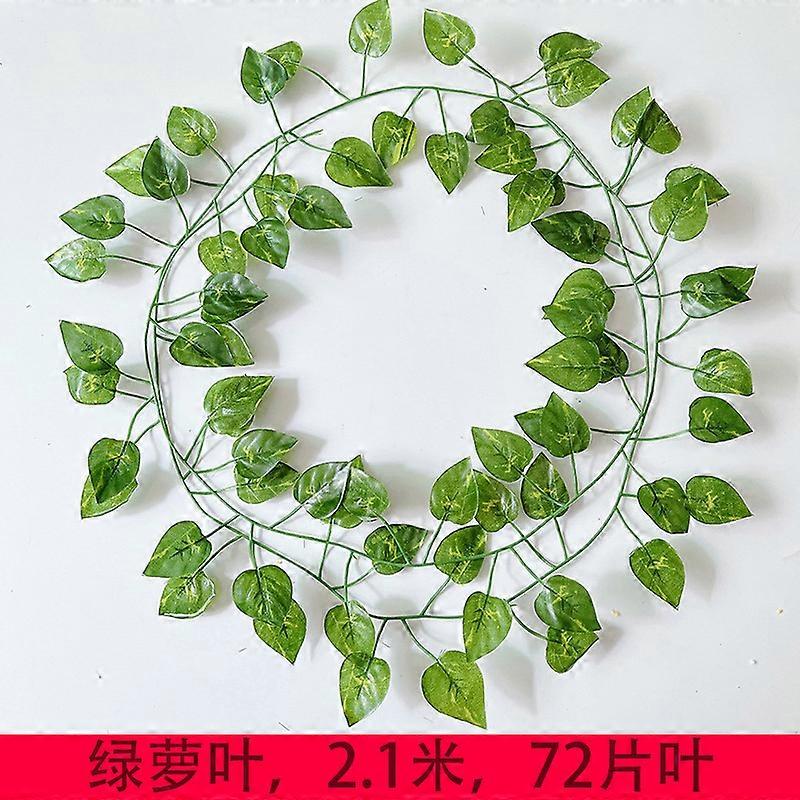Pothos Leaf Vine Set: 6 Artificial Strands for Decorations