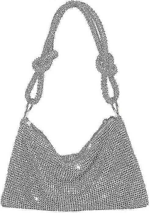 Ladies Knot Rhinests Evening Clutch Bag