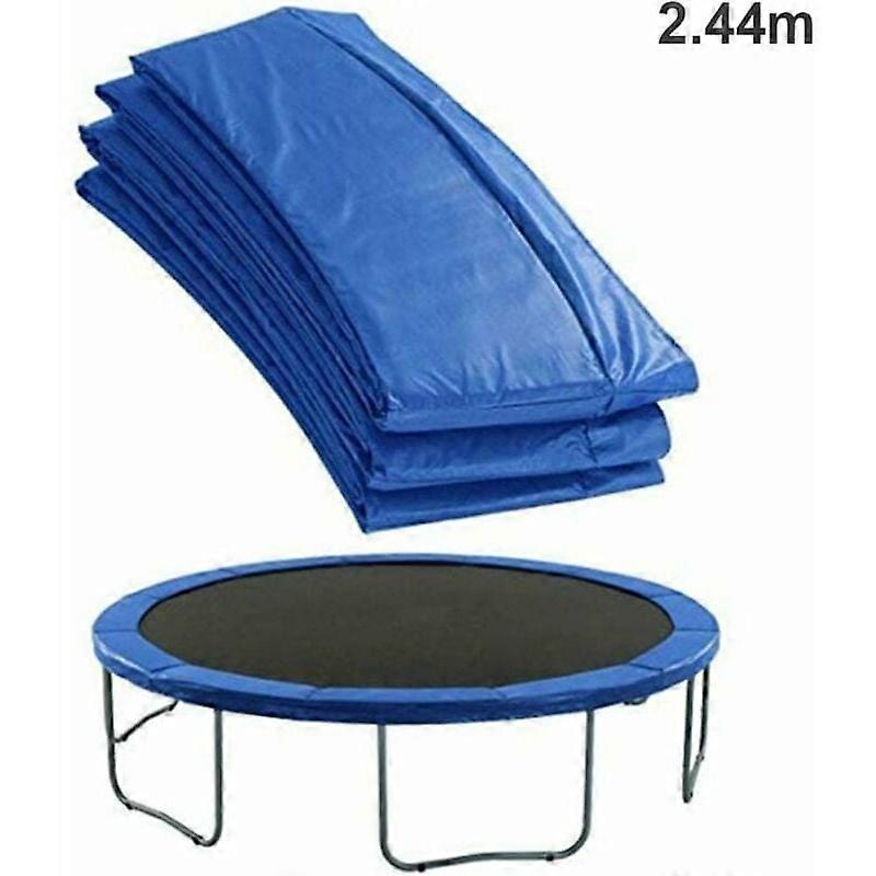 Protective pad spring protection for trampoline 244 cm frame padding pink/green - UV resistant colored PVC,blue