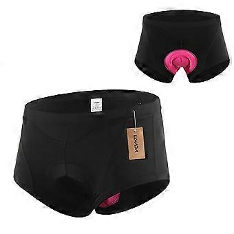 Lixada Women Bike Underwear 3d Gel Padded Bicycle Briefs Mtb Cycling Biking Underwear Shorts L Black