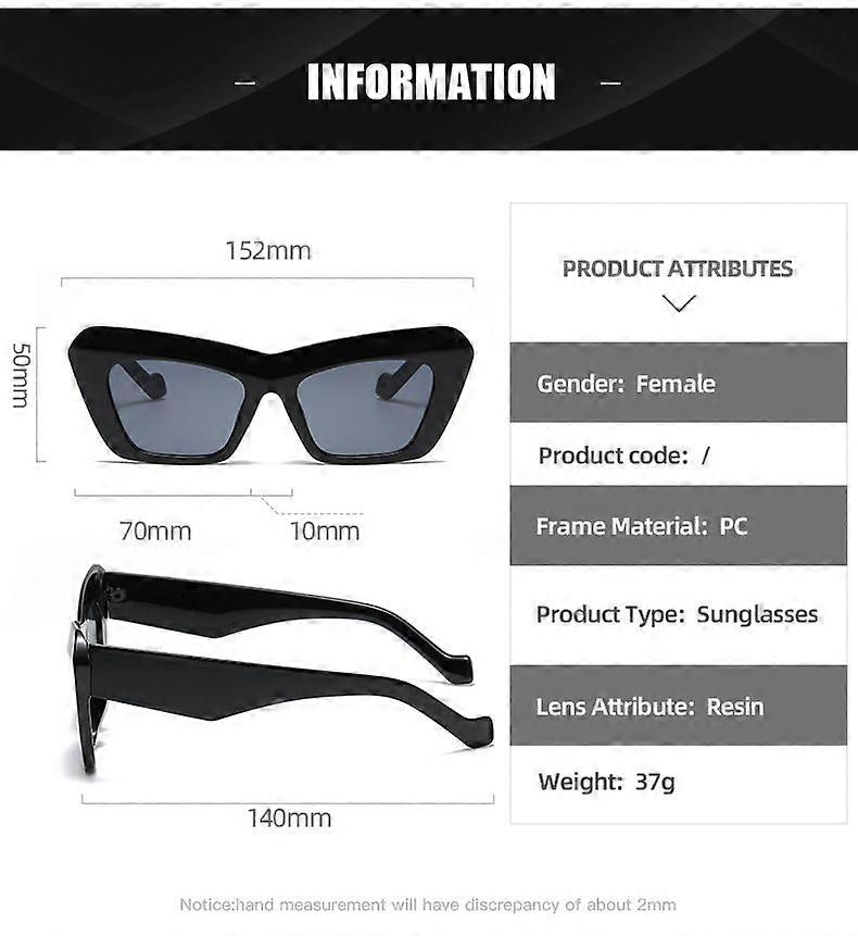 Rimless Skull Design Cat Eye Sunglasses UV400 Protection Rimless Skull Design Cat Eye Sunglasses Uv400 Protection  main image 3