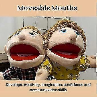 6 Pcs Family Members Hand Puppets Toy12 Inch Mouth Opening Hand Puppet ...