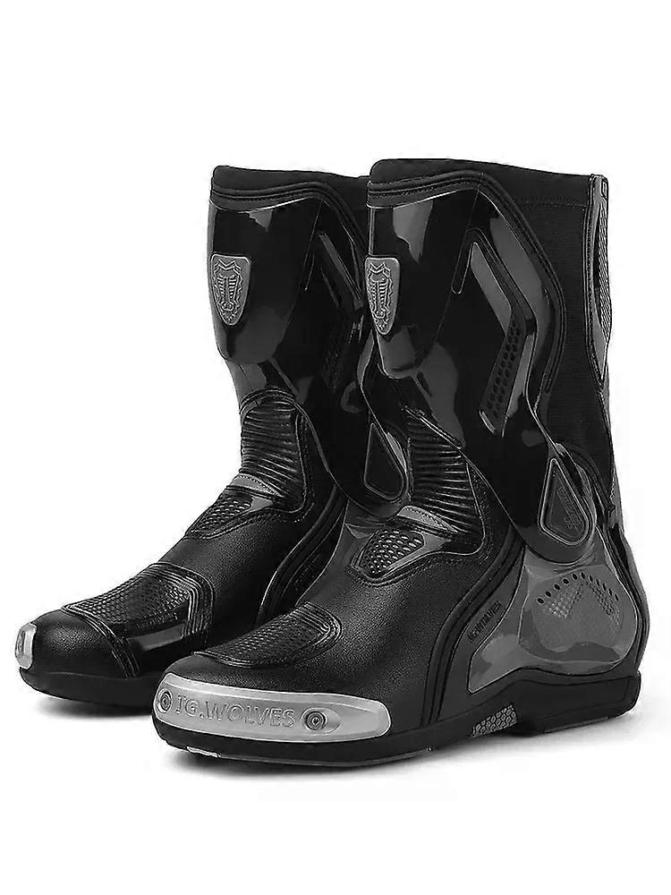 Boussder Chaussures de moto pour hommes chaussures de cyclisme antichute consolidant la stabilité bo
