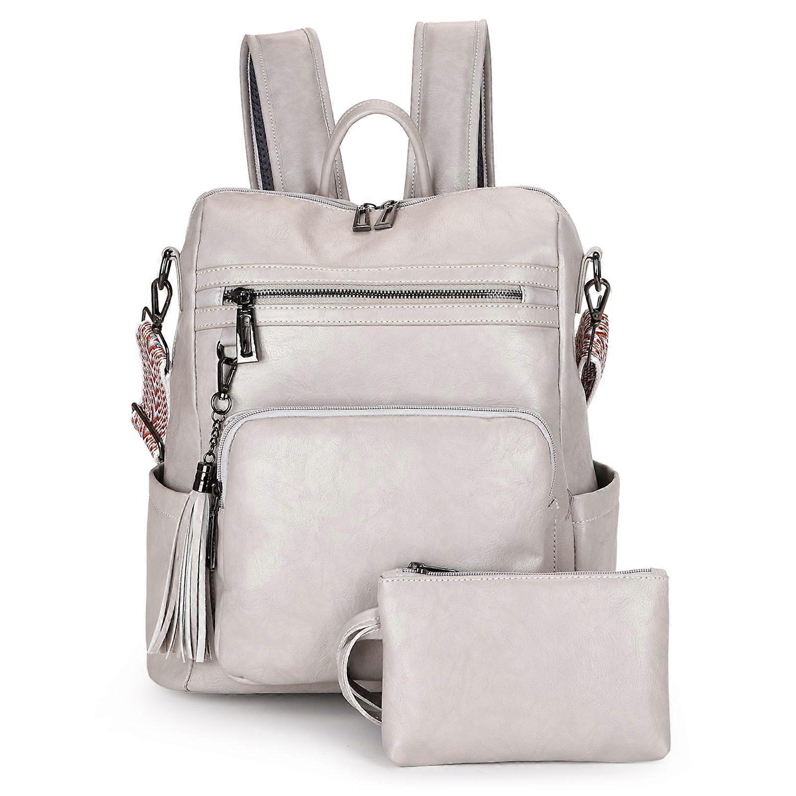 Cartable avec pompon - Cuir PU pour dame