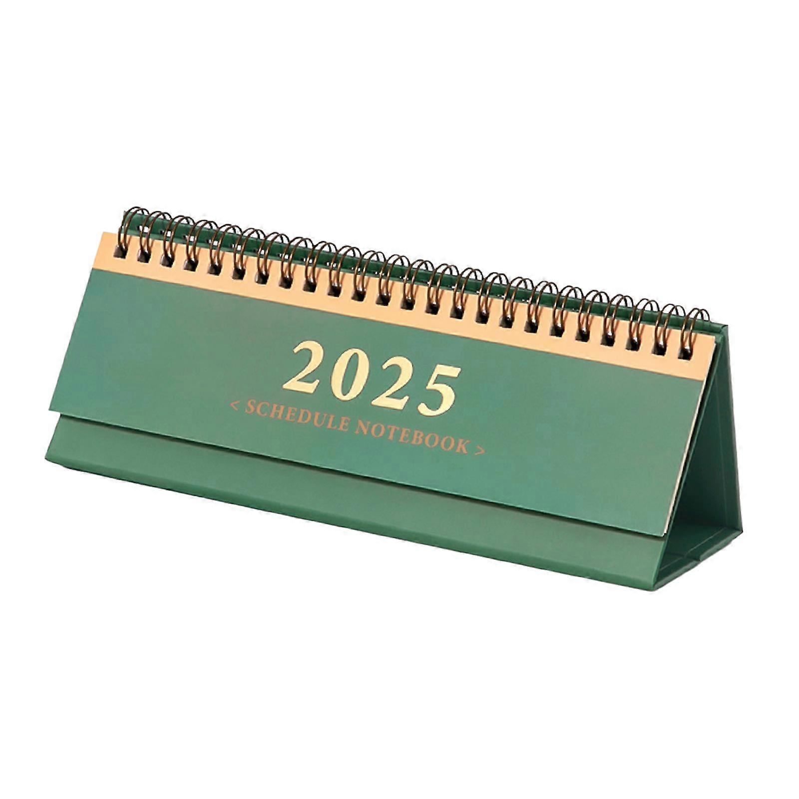 2025 Desk Calendar Daily Planner Thick Paper Standing Schedule Notebook Small