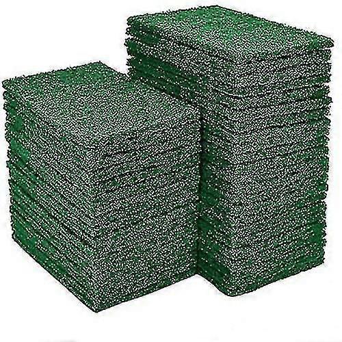 40 Pcs Green Reusable Scouring Pads for Dishes and Kitchen
