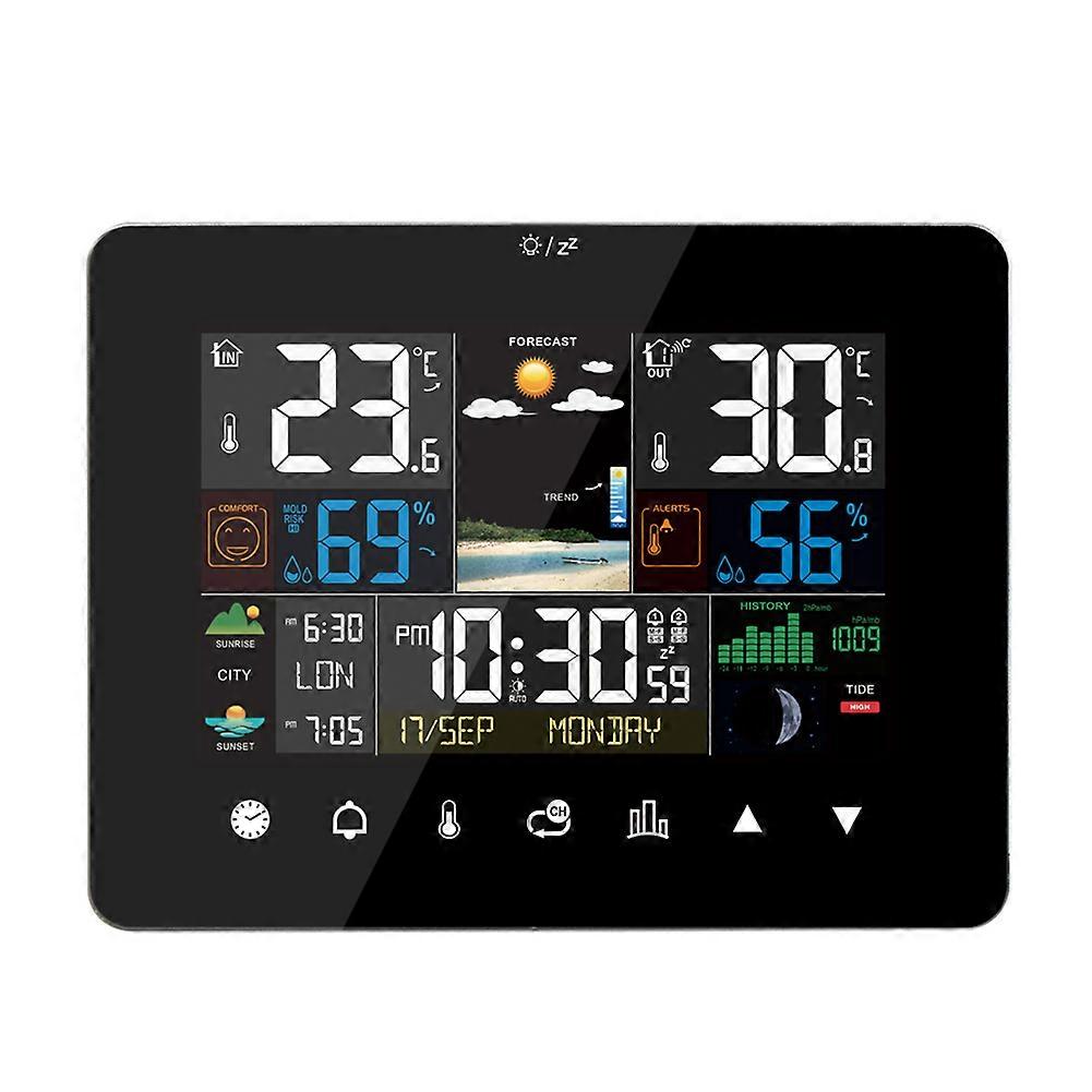 Wireless Home Weather Clock Large Screen Display for Interior