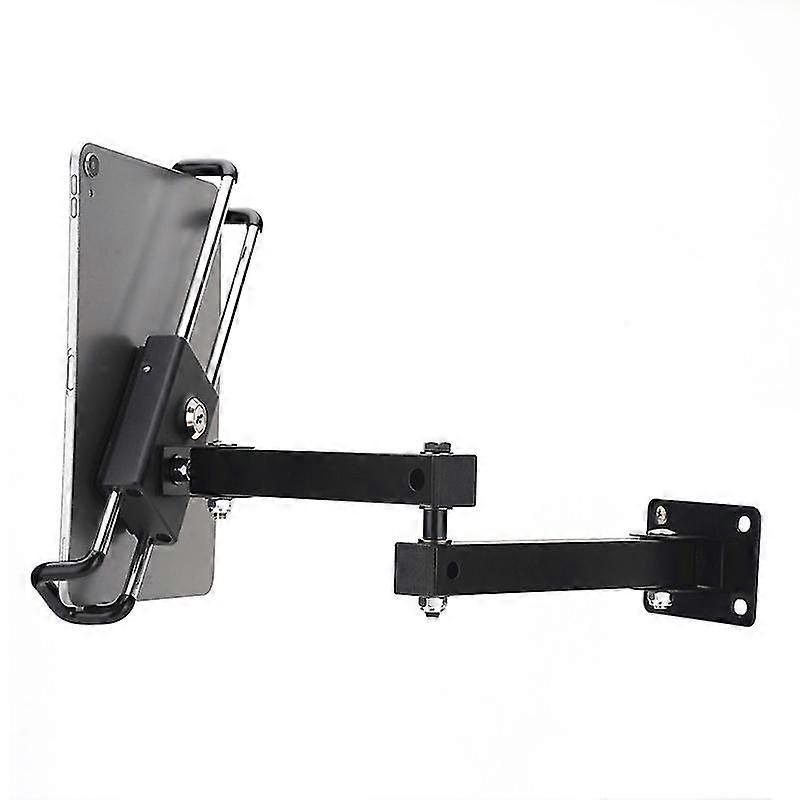 Support de tablette mural pliable en aluminium avec verrou antivol, conception robuste et peu encombrante de 7 à 13 po