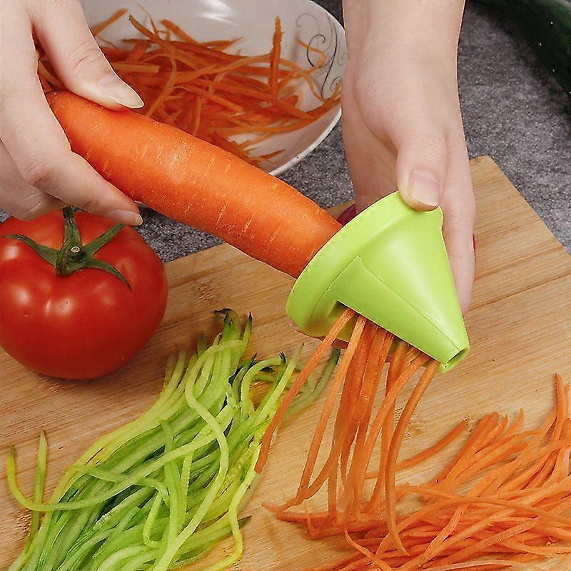 Vegetable Fruit Multi-function Spiral Shredder Peeler Manual Potato Carrot Radish Rotating Shredder Grater Kitchen Tools