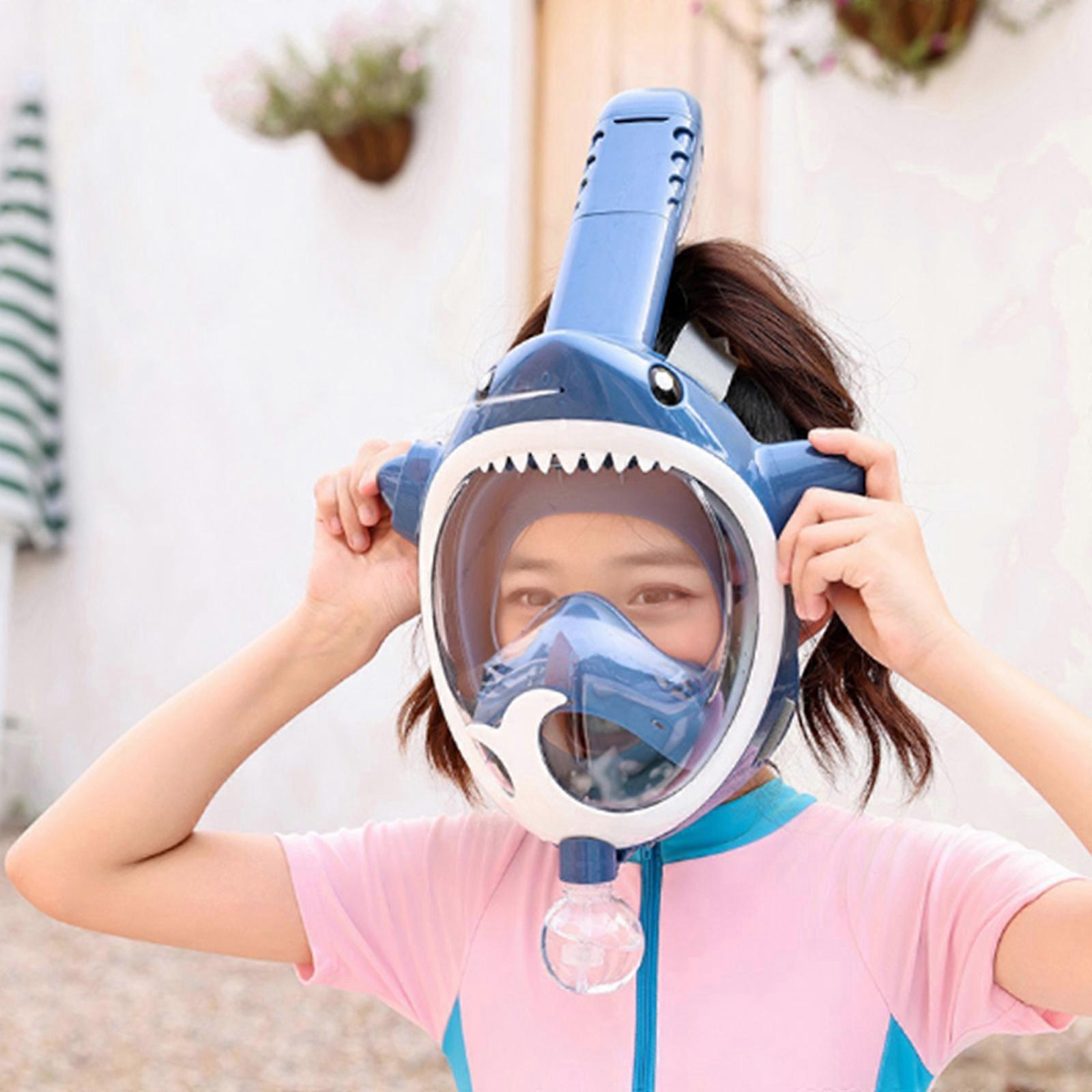 Masque De Plongée Avec Tuba Pour Enfants Anti-Buée Verre Trempé - Vue Panoramique 180°