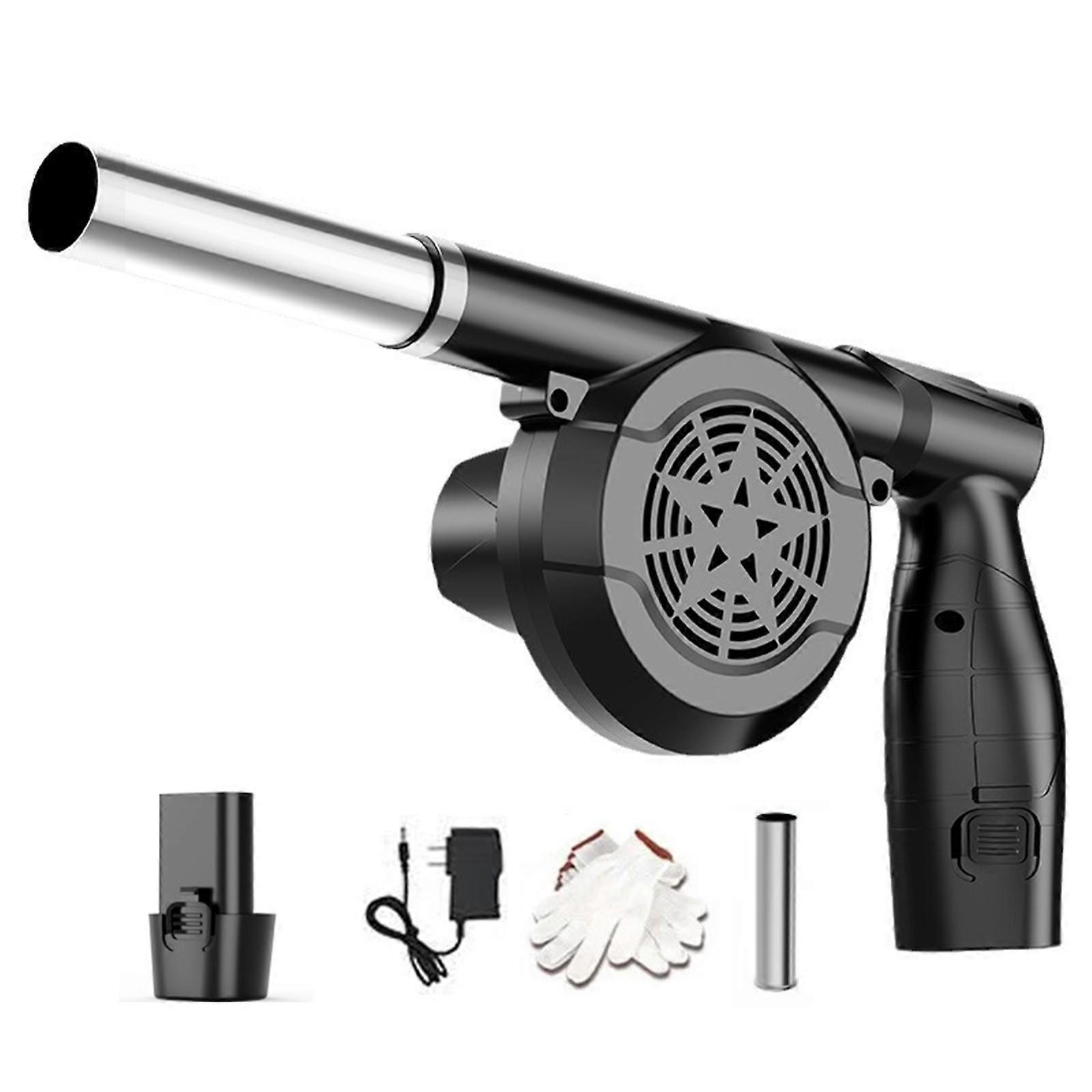 Potente ventilatore d'aria ricaricabile portatile per barbecue Fuoco Avviamento Campeggio Cottura Riparazione elettronica Rimozione efficace della polvere
