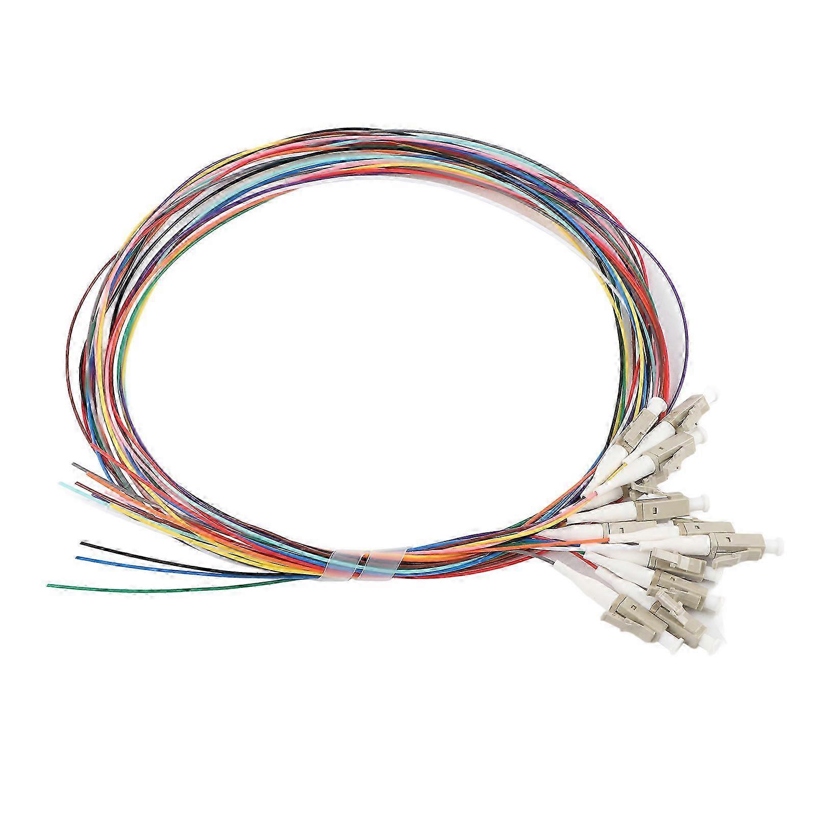 Fiber Pigtail Cable Multimode 12-Cores LC/UPC-62.5/125 with PVC Outer Shell for Networks