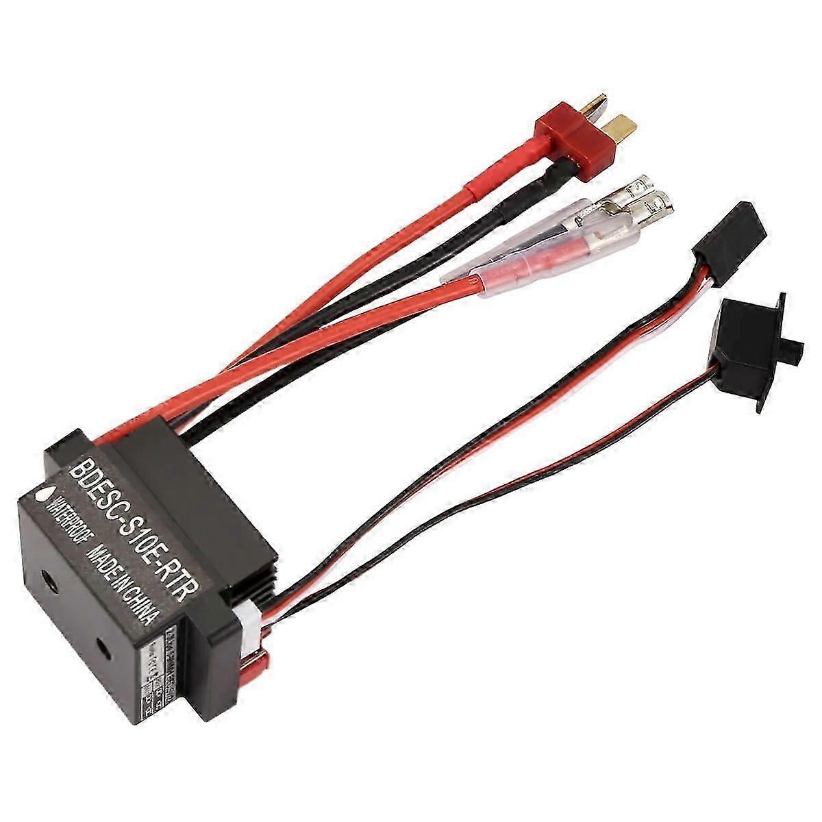 RC Hobby 60A ESC Brushed Motor Speed Controller with 2A BEC High Voltage 6-12V Brush ESC for RC Ship & RC Car ESC,B