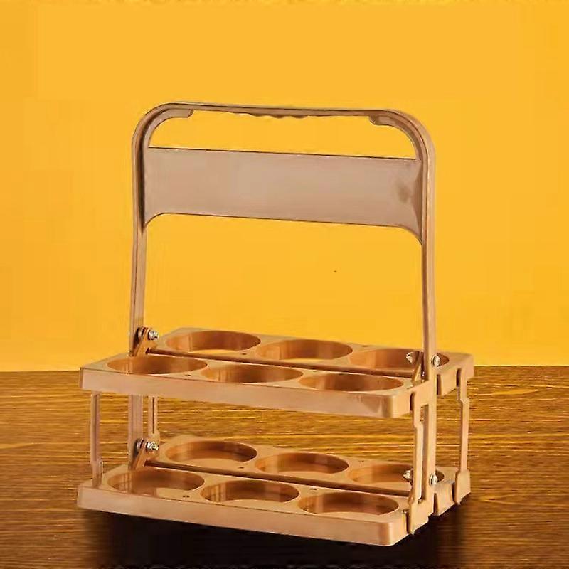 Eco-Friendly Foldable Drink Carrier, Six-Bottle Capacity Reusable Beverage Delivery Holder with Thickened Handle for Easy Carrying, Wide Application