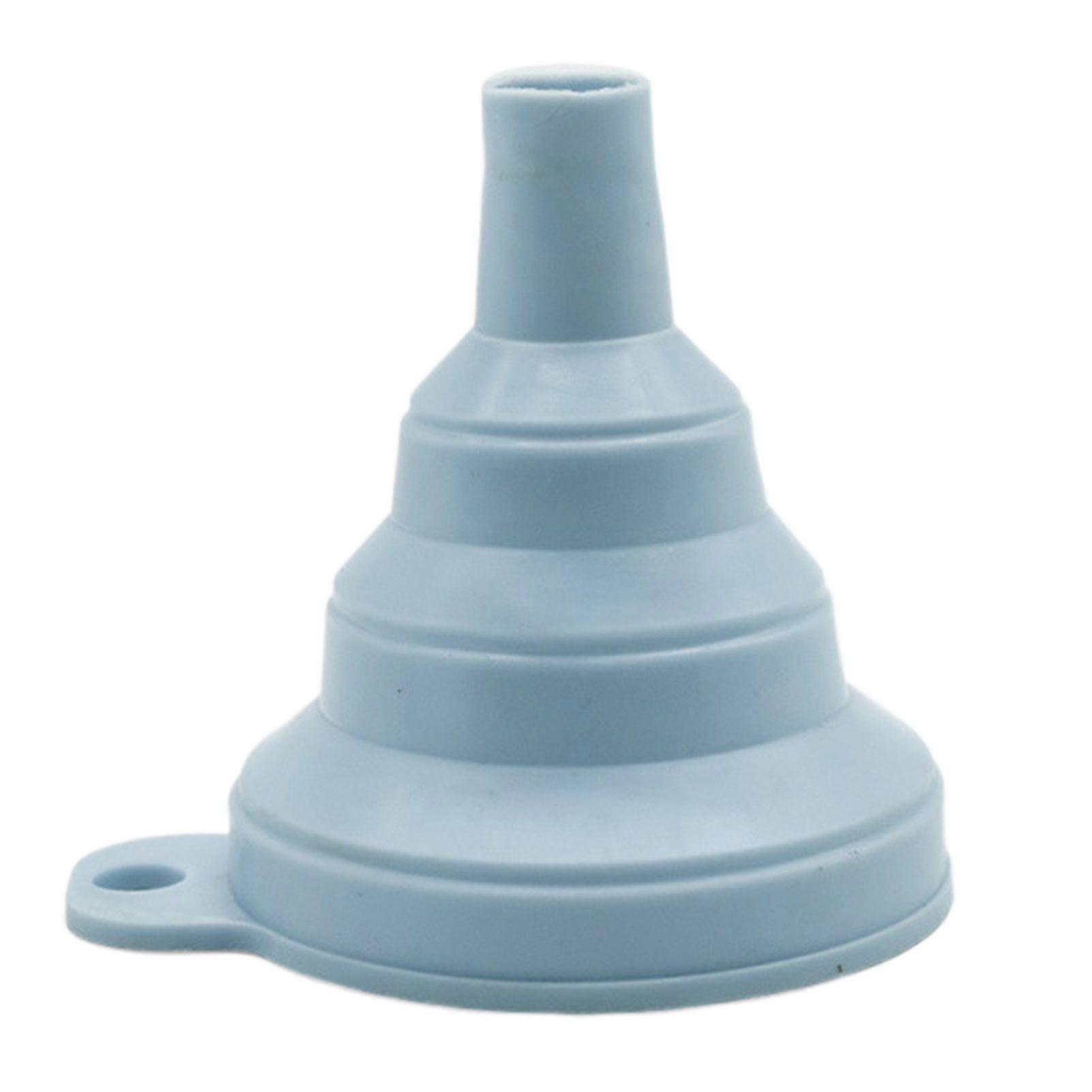 Foldable Collapsible Silicone Funnel Space Saving Folding Kitchen Funnels for Filling Small Mini Bottles