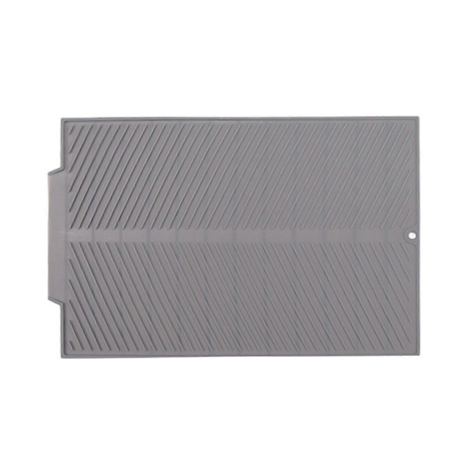 Soft Foldable Dish Drying Rack Flexible Silicone Drain Pad Fruit and Vegetable Drainer Practical Dishes Draining Board small