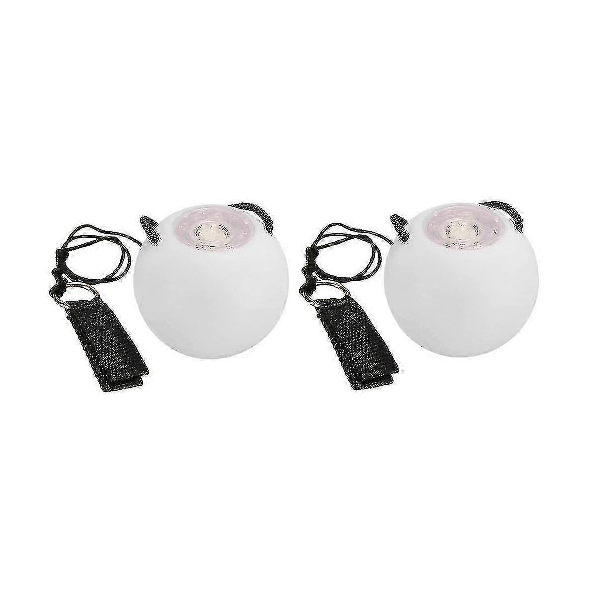 Spinning poi balls for beginners - 2pcs LED glow juggling toys