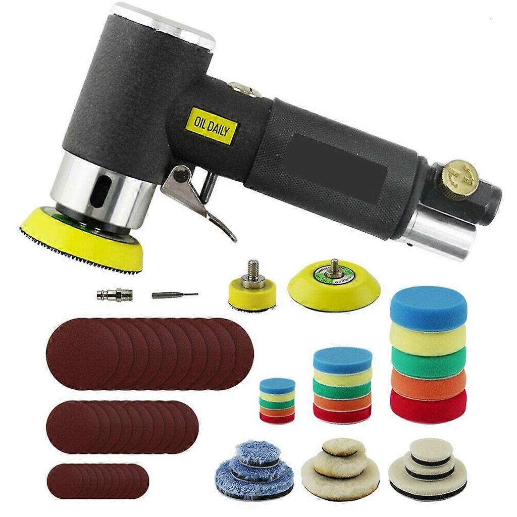 Ενημερώθηκε 1/2/3in Mini Air Sander Mini τροχιακό τριβείο αέρα Air Dual Action Sander