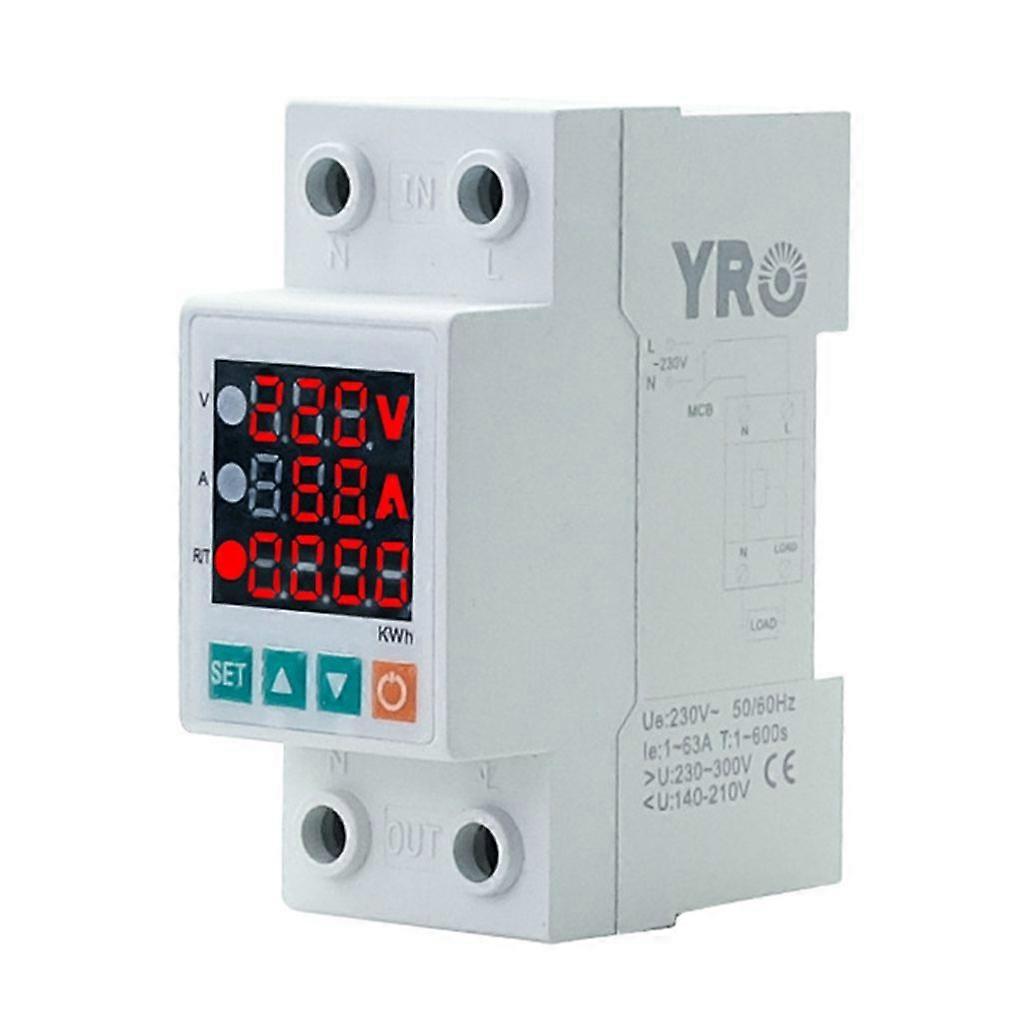Professioneller Stromverbrauchsmonitor Voltmeter Amperemeter Einfache Verkabelung Langlebig