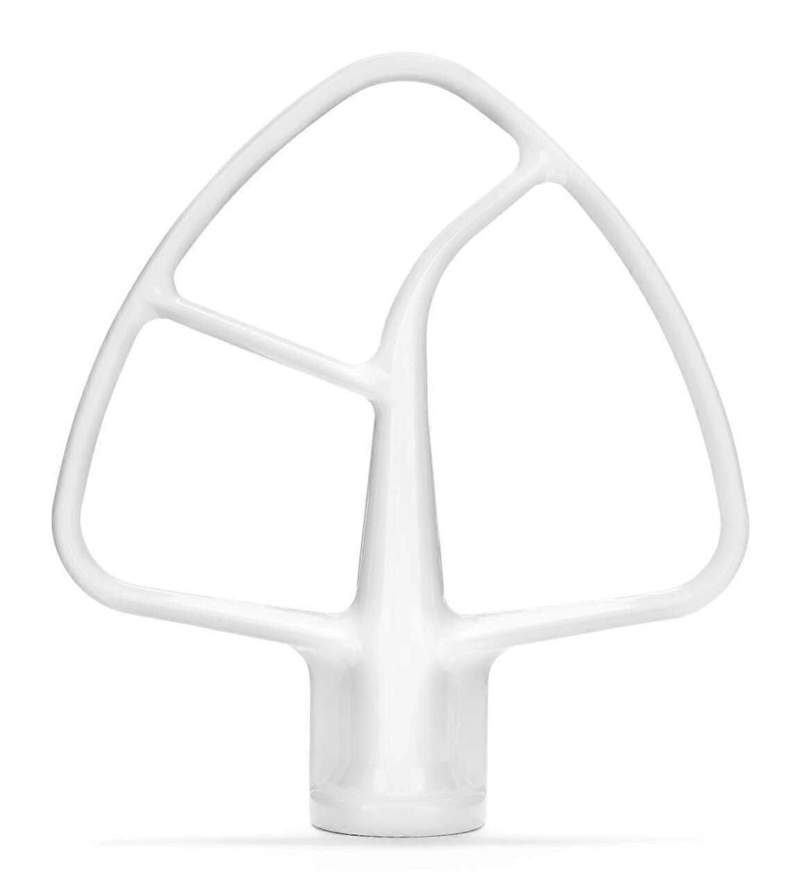 White Coated Flat Beater for Mixing Dough in 4.5 Qt Mixer