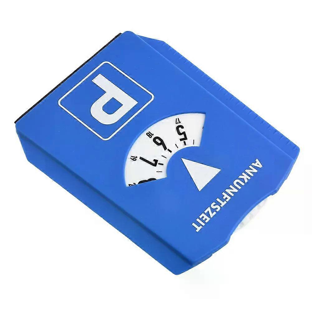 Car Parking Disc Timer Clock Arrival Time Display Blue Plastic Parking Portable Parking Lot Clock Arrival Time Display Clock