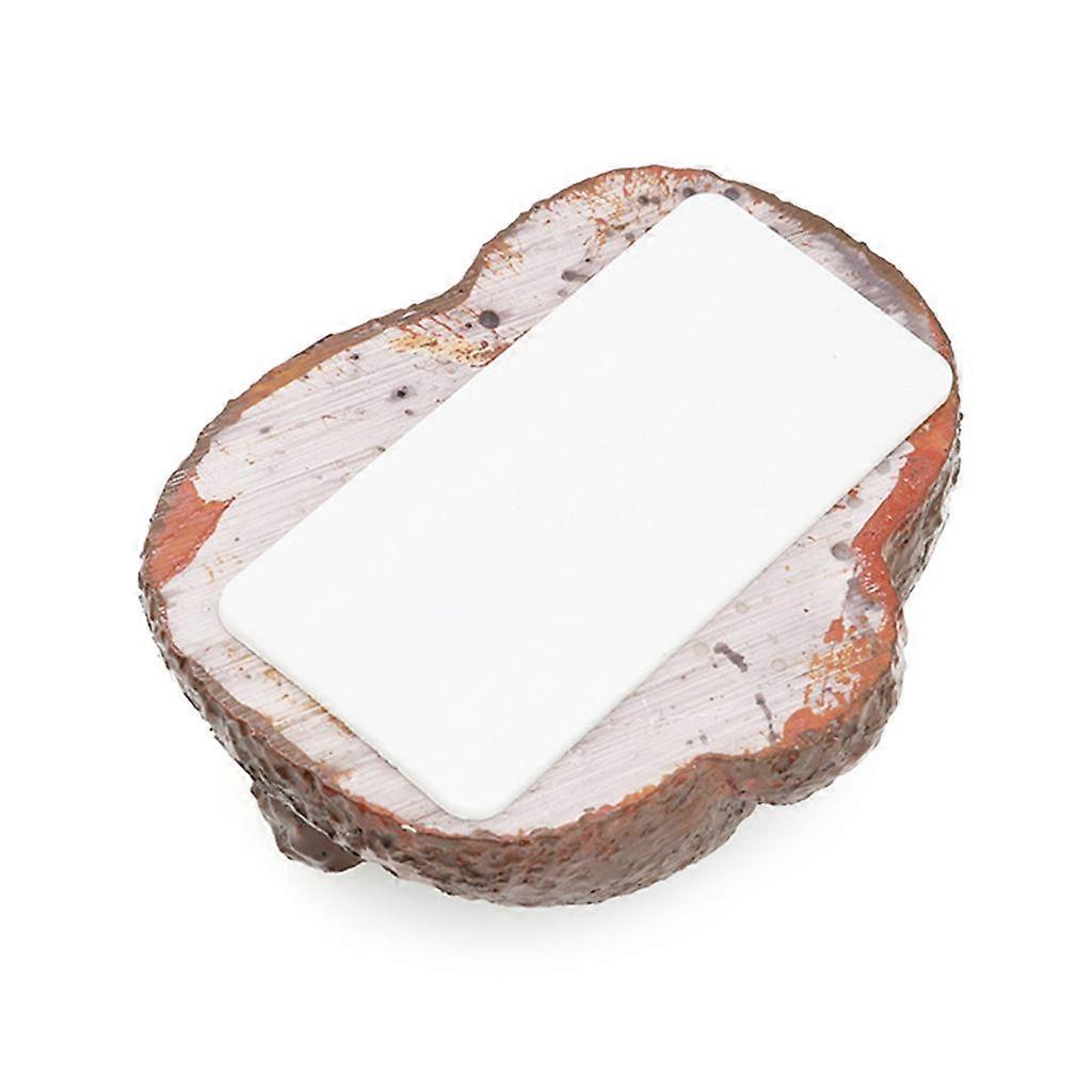 Concealed Compartment for Spare Key Gray Stone with Secret Storage Fake Stone