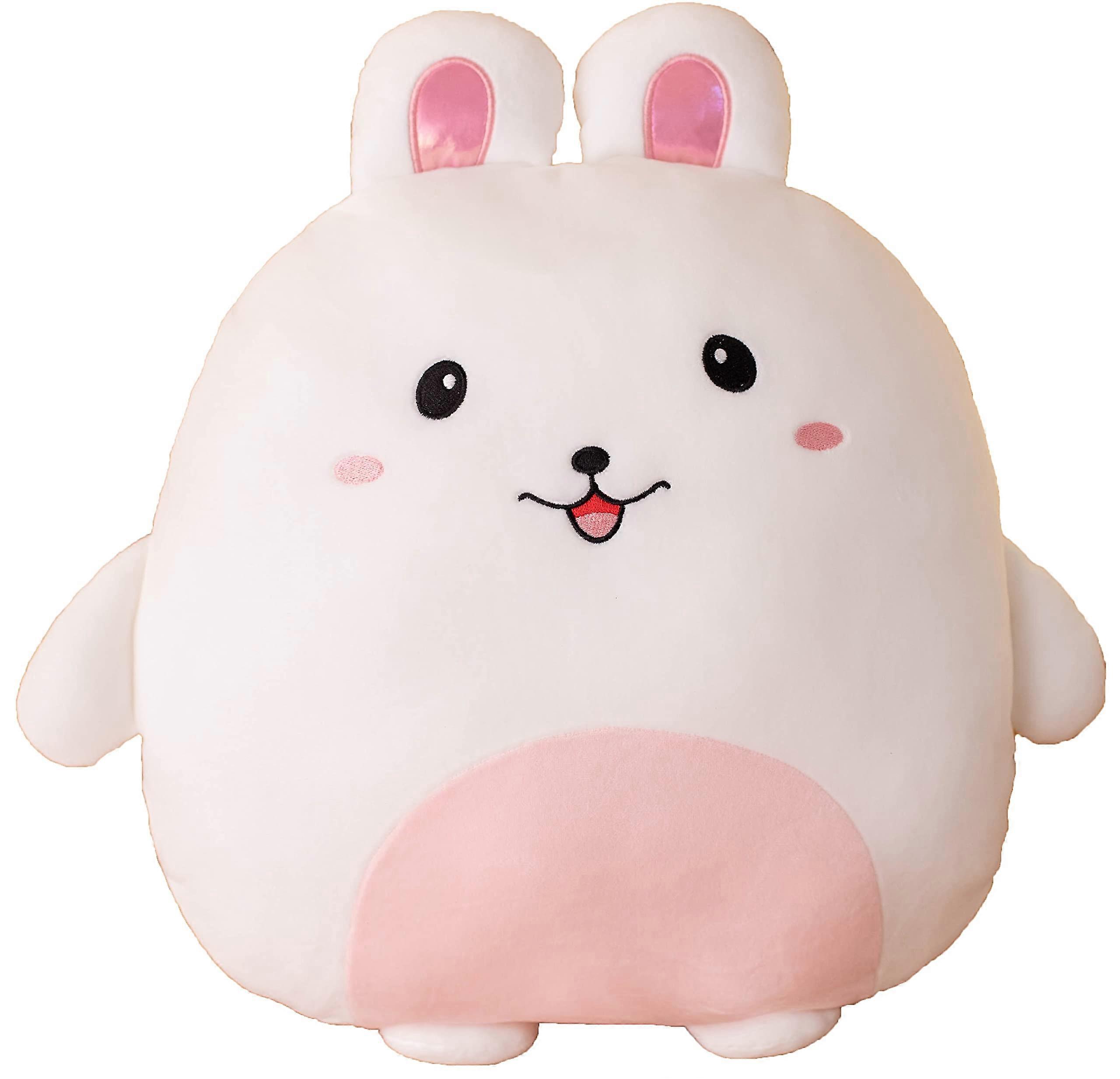 Soft Rabbit Plush Hugging Pillow, Cute White Rabbit Stuffed Animal, 24-Inch Size, Soft Material for Kids and Adults