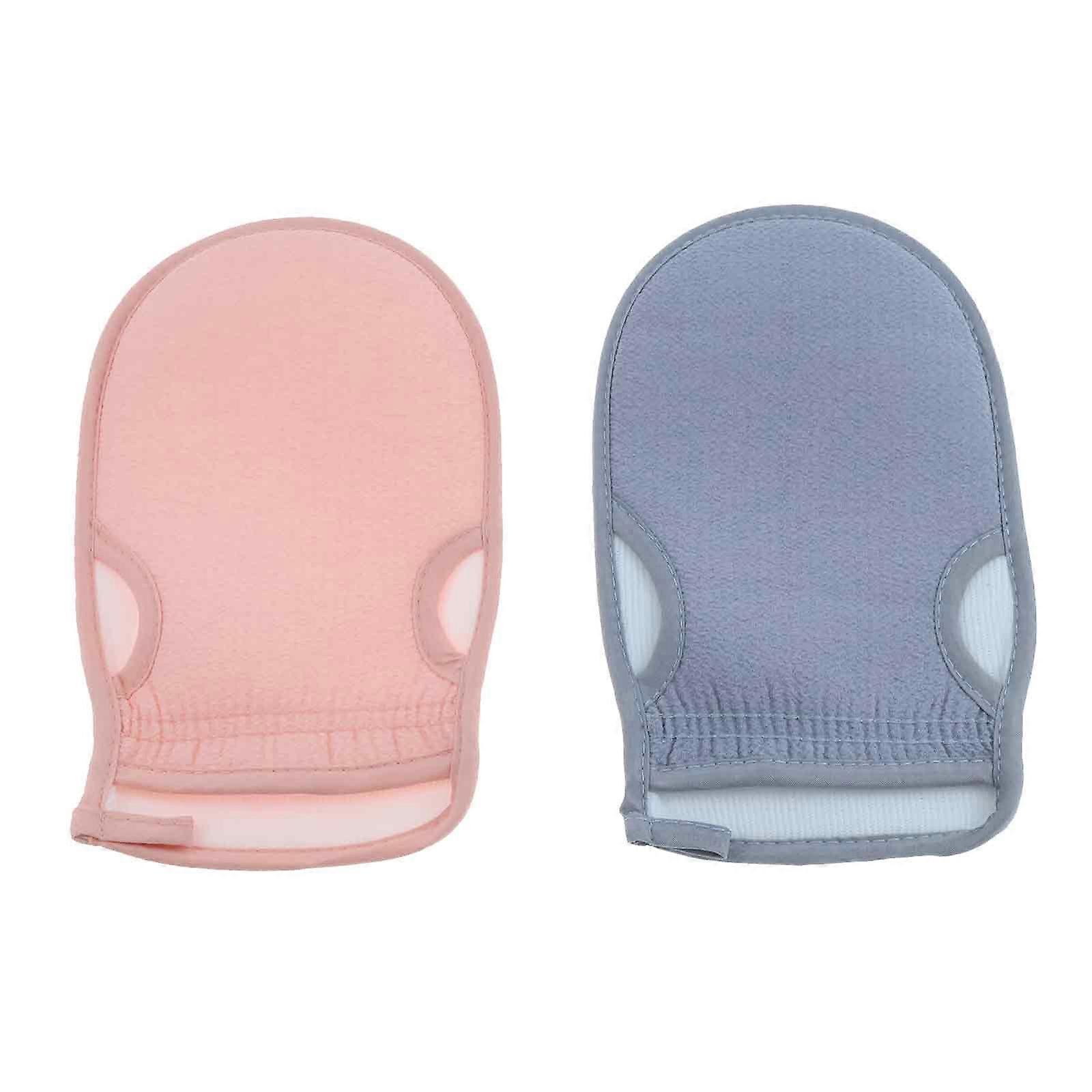 Vacuum-2pcs fine sand bath towel-pink + gray