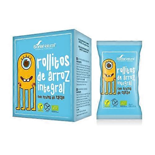 Organic gluten-free rice rolls with whole cocoa cream 4 units of 25g