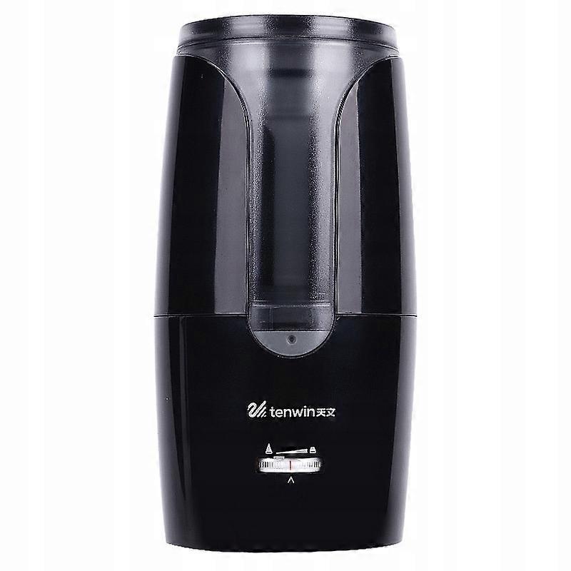 Pencil Sharpener Electric Pencil Sharpener, Single, Pencil Sharpener With Container Tenwin Black