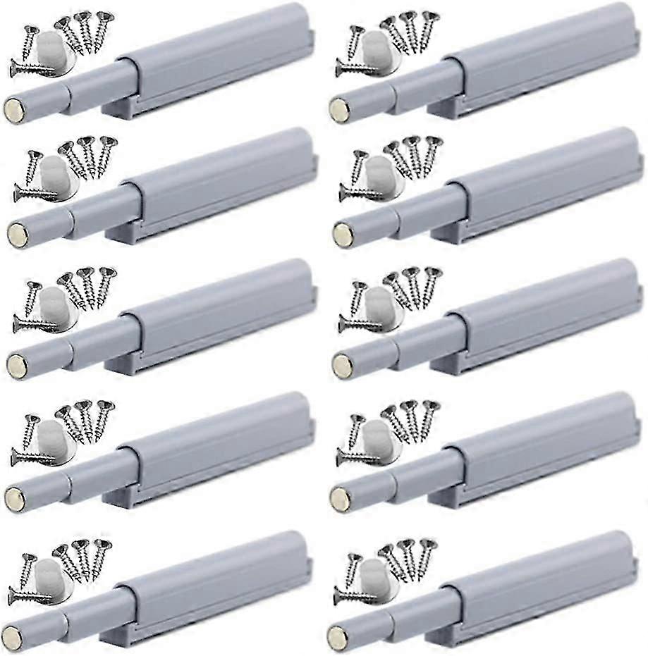 Push-to-open magnetic latches,latches open and close the door with a simple push (10pcs)