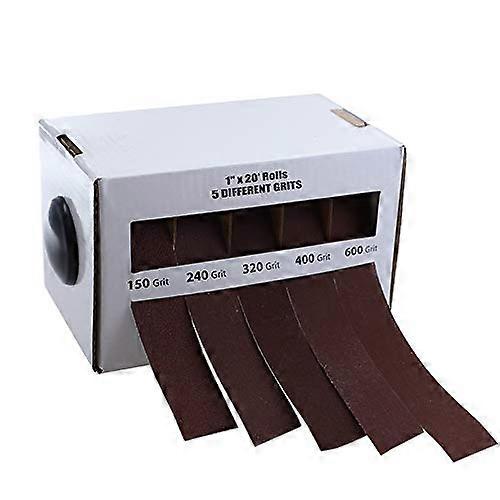 Sandpaper And Cloth Rolls 6 Meters Each 5 Pack And 5 Sanding Belts 150/600 Grit
