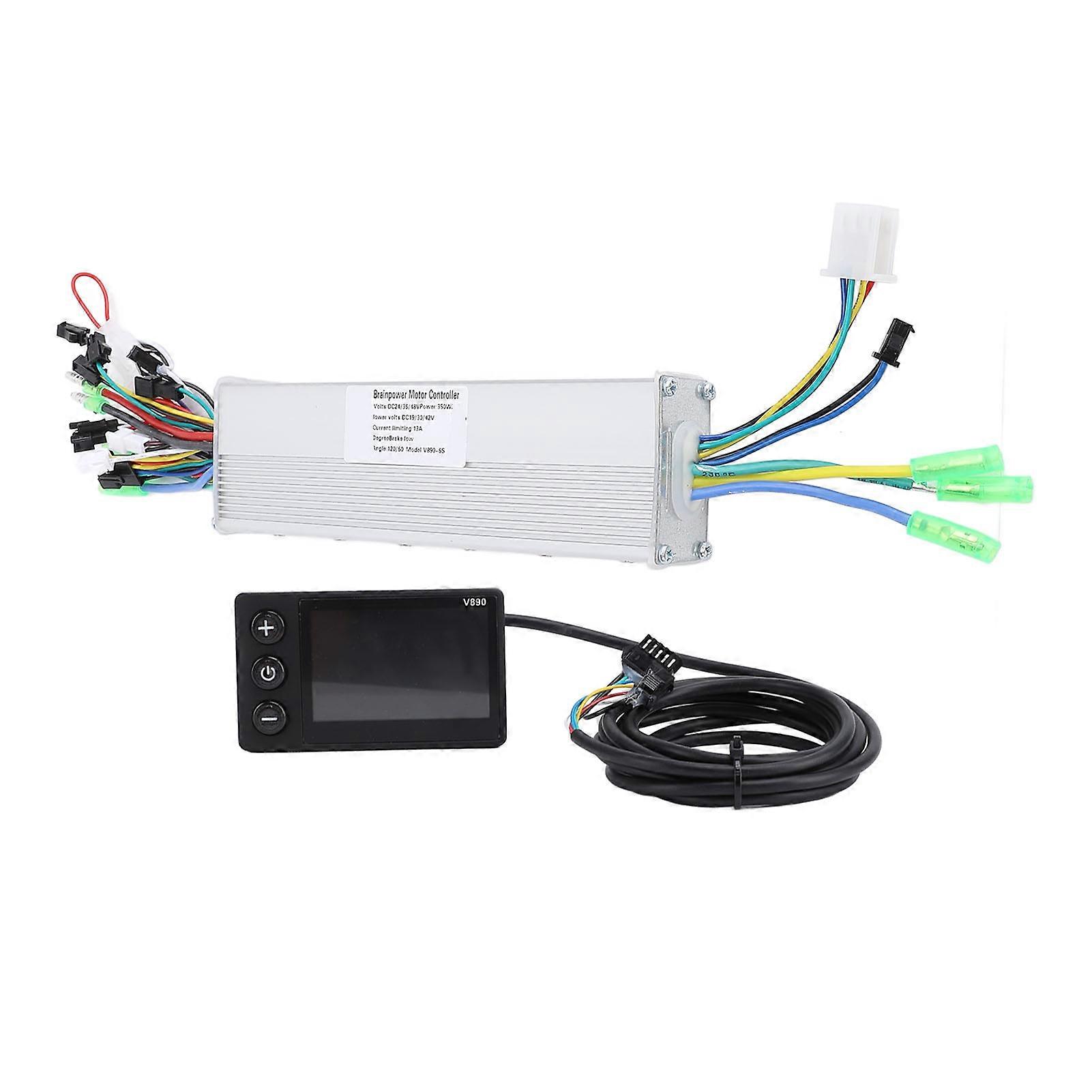 Elektrische fiets kit 24V 36V 48V 350W 13A Dual Drive borstelloze controller en V890 LCD-scherm