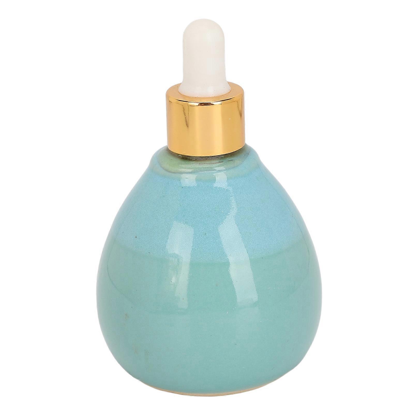 95ml Empty Ceramic Bottle Easy Dispensing Airtight Seal Essential Oil Storage Pot Jar for Perfume SPA